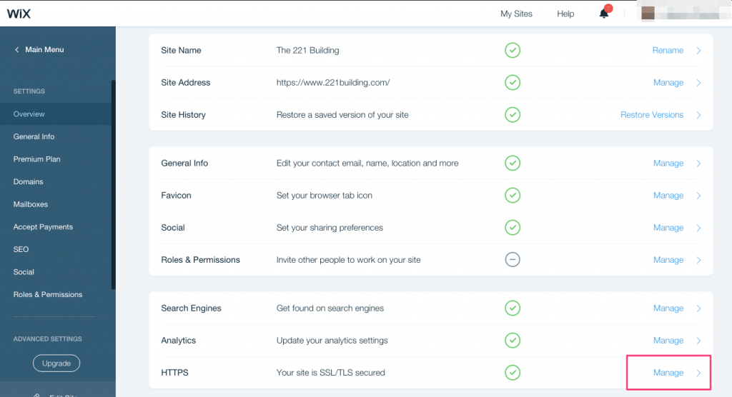 Hoe SSL inschakelen voor Wix